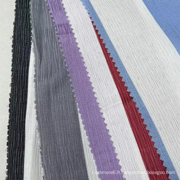 tissu de chemise à carreaux en polyester